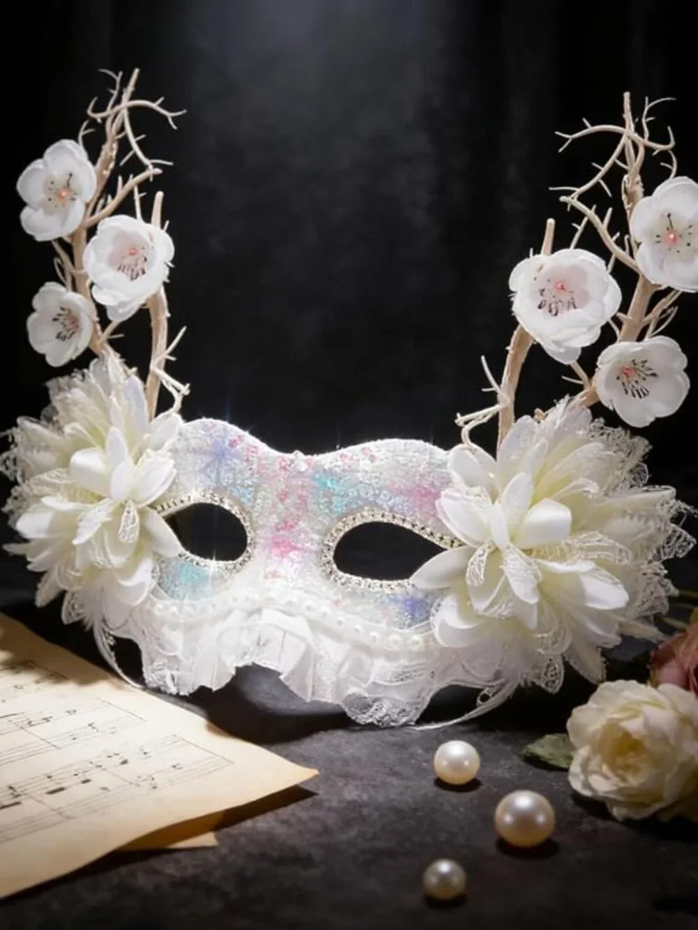 White Masquerade Mask
